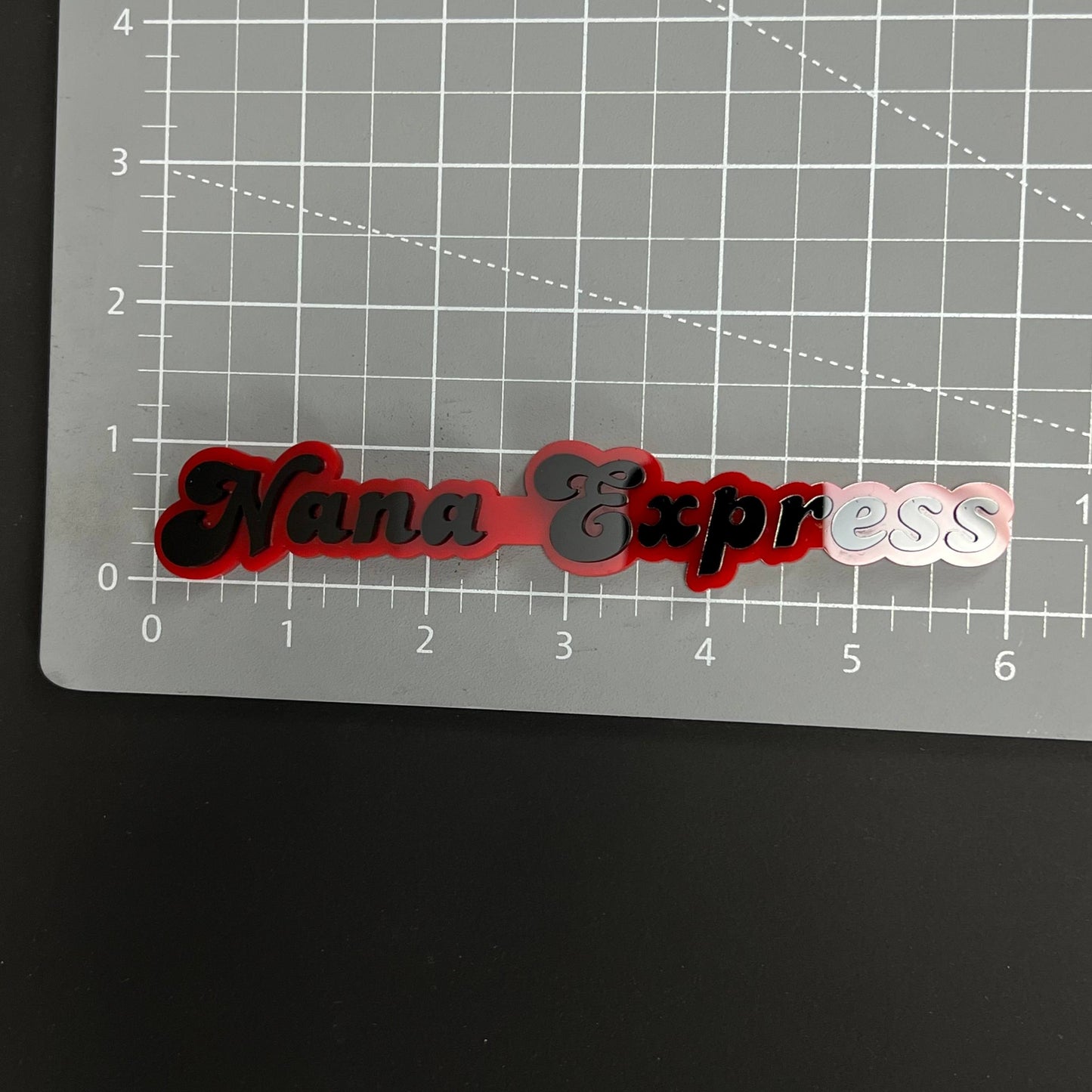 1PC Nana Express 3D Acrylic Badge - Car Truck Emblem Fender Sticker