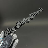 1PC Big Body Jihadi 3D Acrylic Badge - Car Truck Emblem Fender Sticker