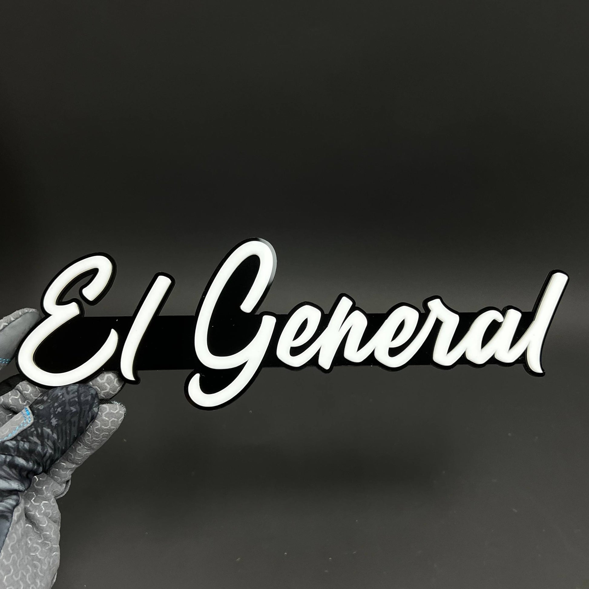 1PC El General 3D Acrylic Badge - Car Truck Emblem Fender Tailgate Trunk Sticker