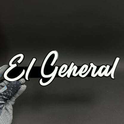 1PC El General 3D Acrylic Badge - Car Truck Emblem Fender Tailgate Trunk Sticker