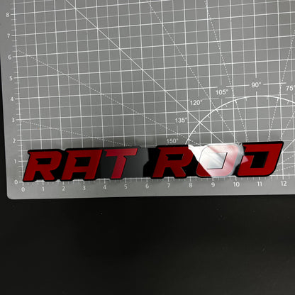 1PC RAT ROD 3D Acrylic Badge - Car Truck Emblem Fender Tailgate Trunk Sticker