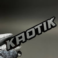 1PC KAOTIK 3D Acrylic Badge - Car Truck Emblem Fender Tailgate Trunk Sticker