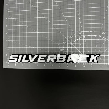 1PC SILVERBACK 3D Acrylic Badge - Car Truck Emblem Fender Tailgate Trunk Sticker