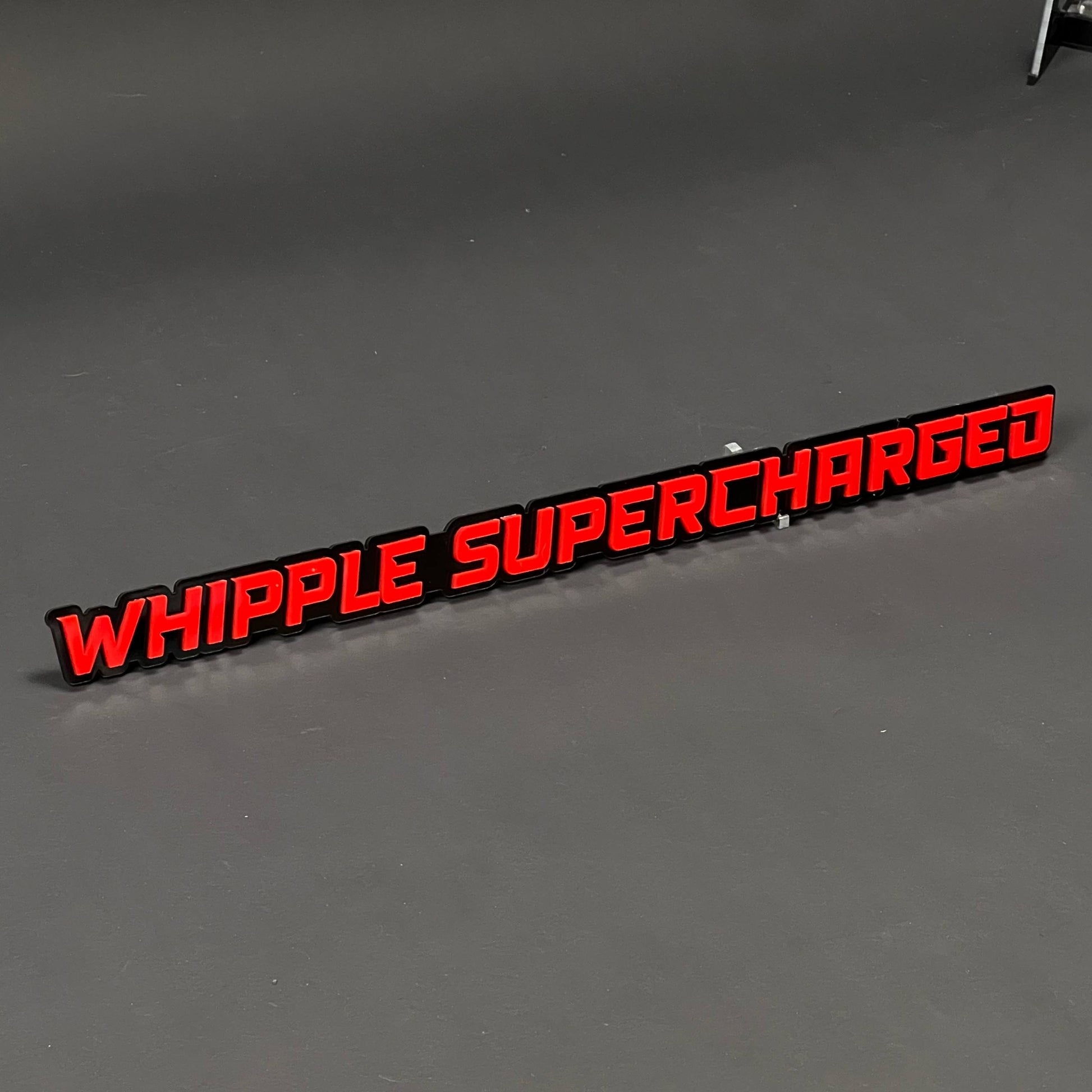 1PC WHIPPLE SUPERCHARGED 3D Acrylic Badge - Car Truck Emblem Fender Sticker