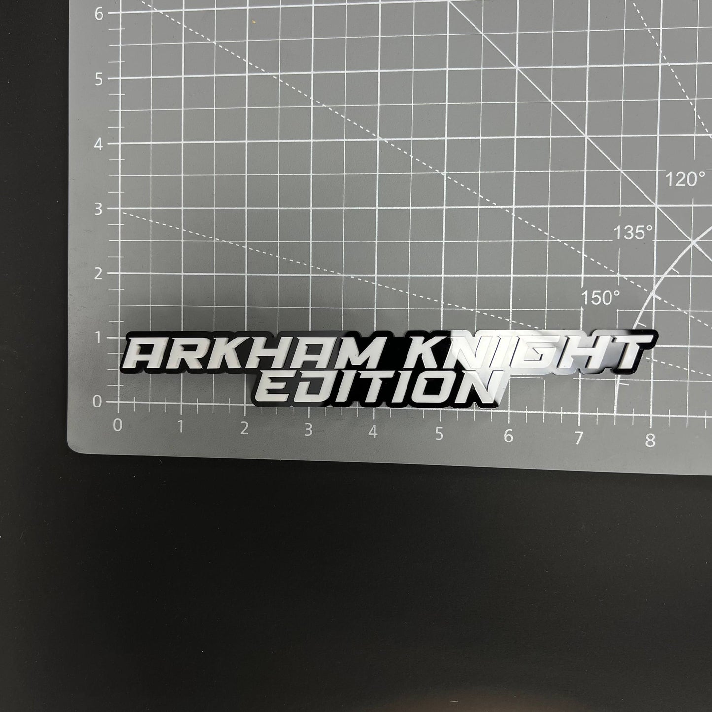 1PC ARKHAM KNIGHT EDITION 3D Acrylic Badge - Car Truck Emblem Fender Sticker