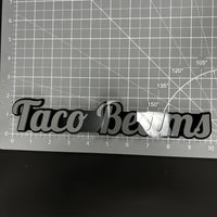 1PC Taco Beams 3D Acrylic Badge - Car Truck Emblem Fender Tailgate Trunk Sticker