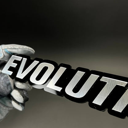 1PC EVOLUTION V 3D Acrylic Badge - Car Truck Emblem Fender Sticker