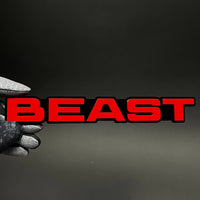 1PC BEAST 3D Acrylic Badge - Car Truck Emblem Fender Tailgate Trunk Sticker