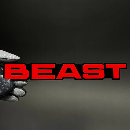1PC BEAST 3D Acrylic Badge - Car Truck Emblem Fender Tailgate Trunk Sticker