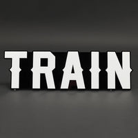 1PC TRAIN 3D Acrylic Badge - Car Truck Emblem Fender Tailgate Trunk Sticker