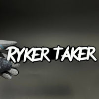 1PC RYKER TAKER 3D Acrylic Badge - Car Truck Emblem Fender Sticker