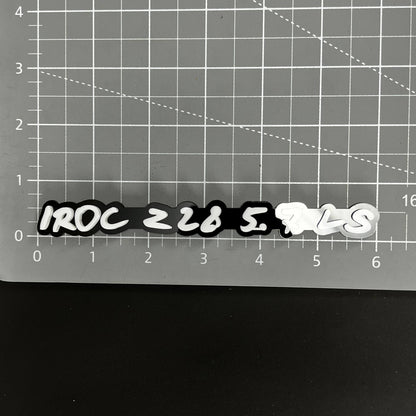 1PC IROC Z28 5.7 LS 3D Acrylic Badge - Car Truck Emblem Fender Sticker