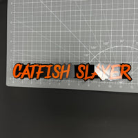 1PC CATFISH SLAYER 3D Acrylic Badge - Car Truck Emblem Fender Sticker