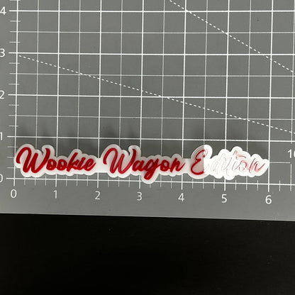 1PC Wookie Wagon Edition 3D Acrylic Badge - Car Truck Emblem Fender Sticker