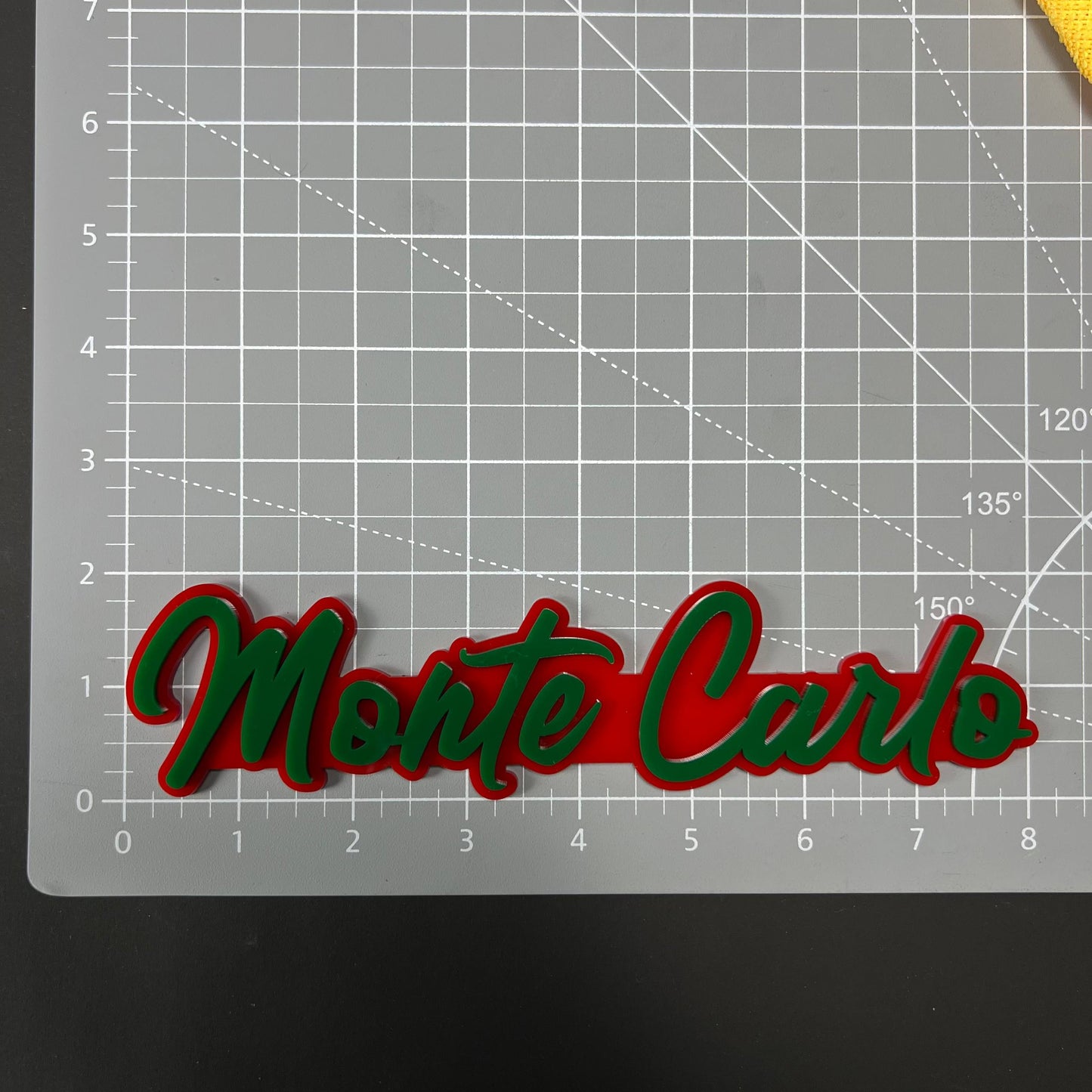 1PC Monte Carlo 3D Acrylic Badge - Car Truck Emblem Fender Sticker