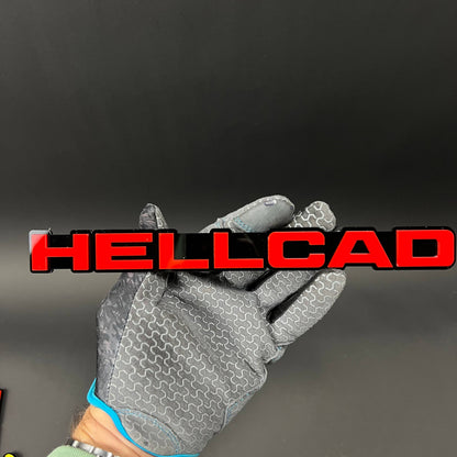 1PC HELLCAD 3D Acrylic Badge - Car Truck Emblem Fender Tailgate Trunk Sticker