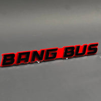 Bang Bus 3D Acrylic Badge - Car Truck Emblem Fender Tailgate Trunk Sticker