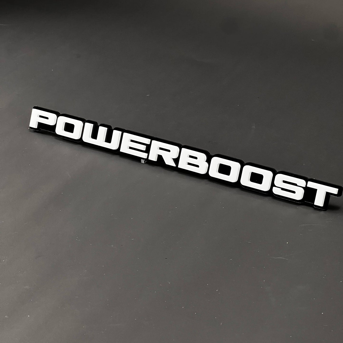 1PC POWERBOOST 3D Acrylic Badge - Car Truck Emblem Fender Tailgate Trunk Sticker