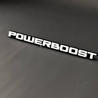 1PC POWERBOOST 3D Acrylic Badge - Car Truck Emblem Fender Tailgate Trunk Sticker