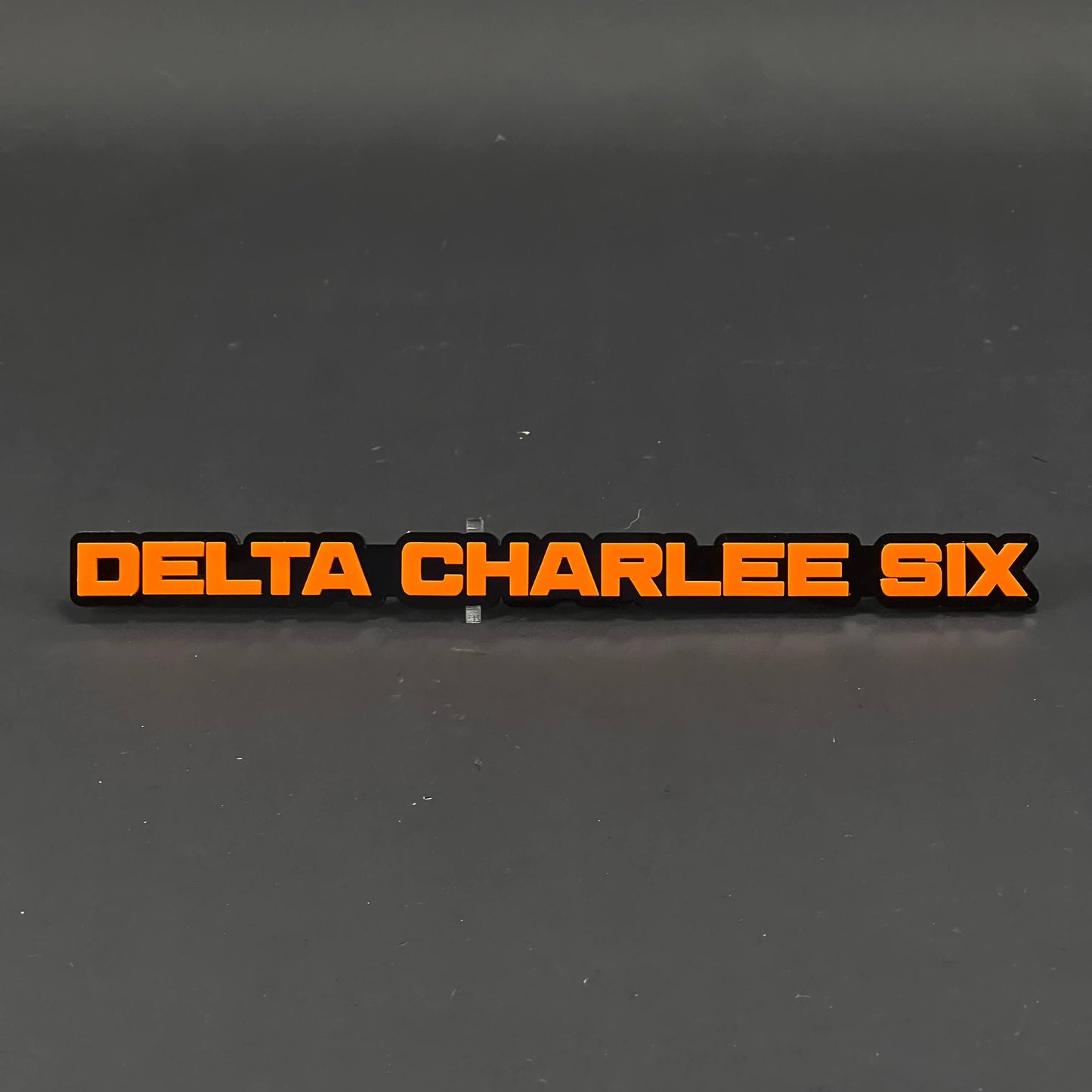 1PC DELTA CHARLEE SIX 3D Acrylic Badge - Car Truck Emblem Fender Sticker