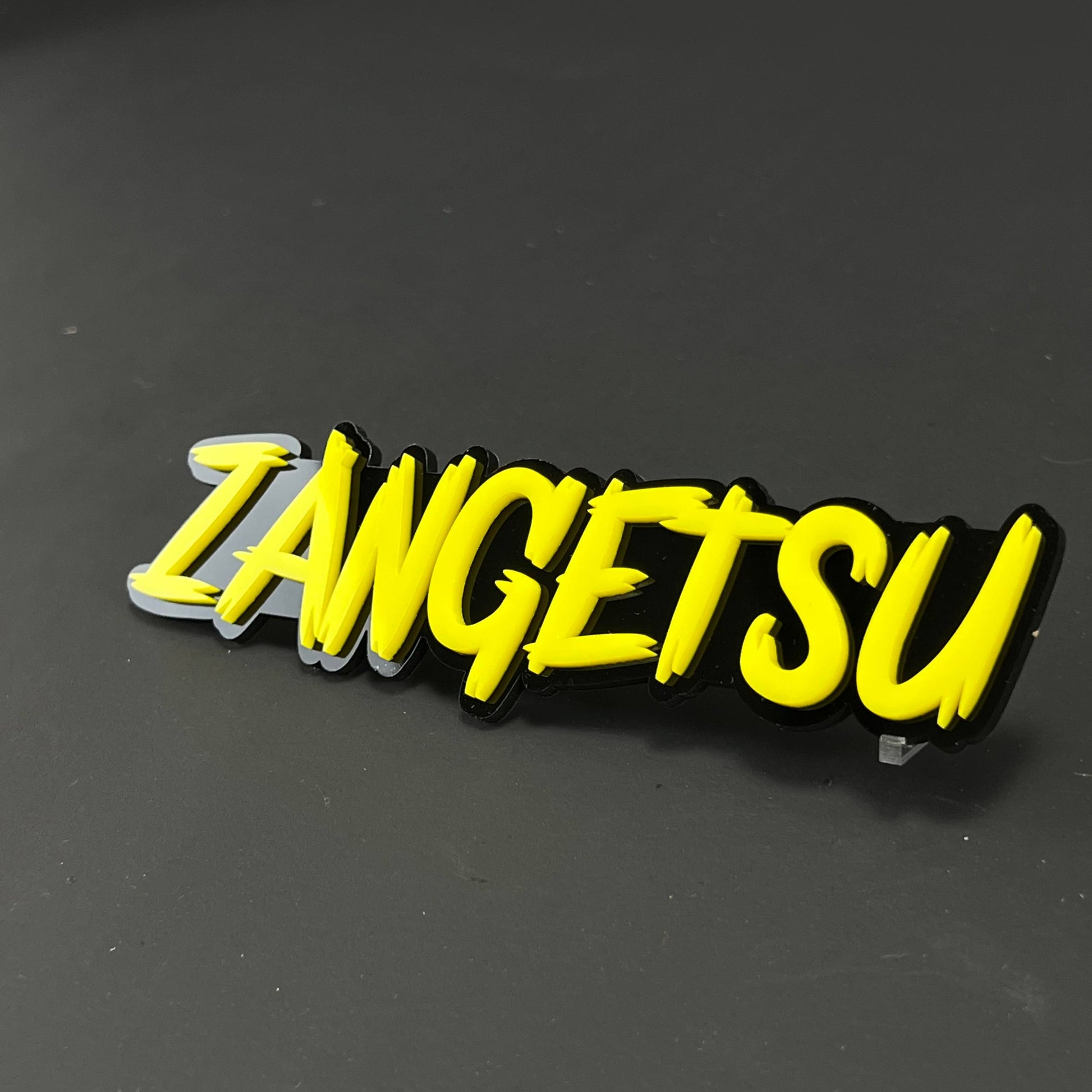 1PC ZANGETSU 3D Acrylic Badge - Car Truck Emblem Fender Tailgate Trunk Sticker