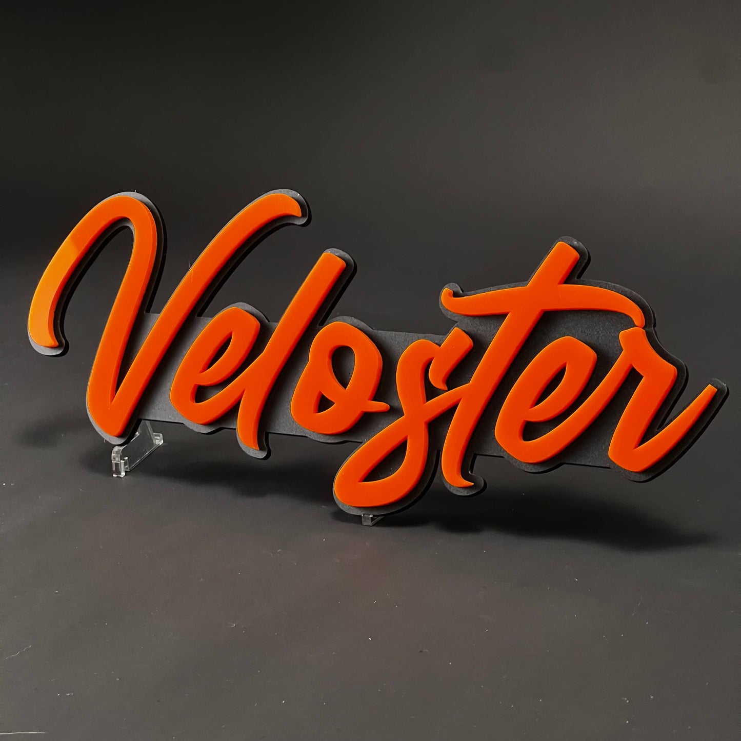 1PC Veloster 3D Acrylic Badge - Car Truck Emblem Fender Tailgate Trunk Sticker