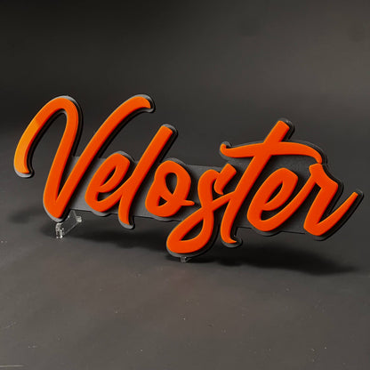 1PC Veloster 3D Acrylic Badge - Car Truck Emblem Fender Tailgate Trunk Sticker
