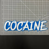 1PC COCAINE 3D Acrylic Badge - Car Truck Emblem Fender Tailgate Trunk Sticker