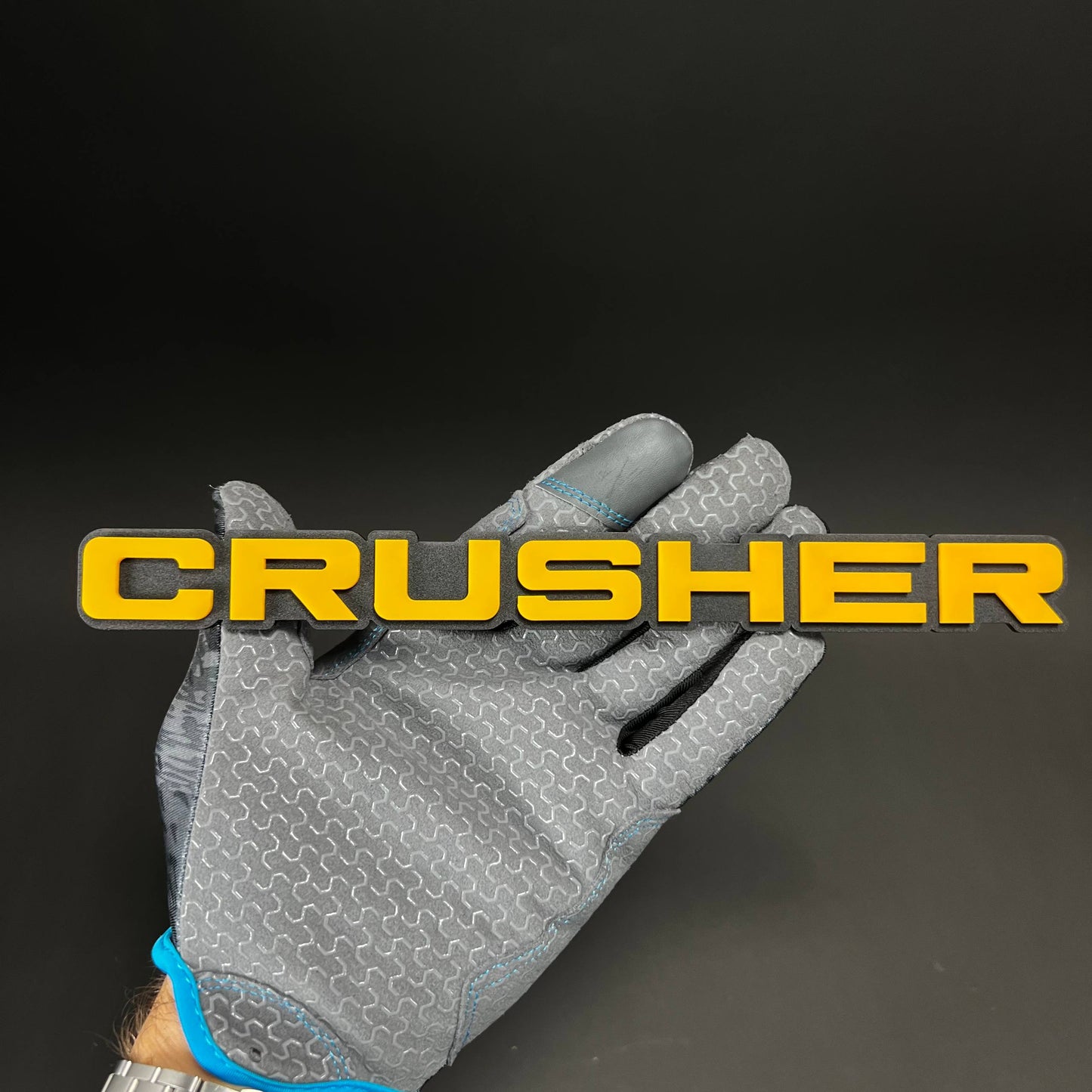 1PC CRUSHER 3D Acrylic Badge - Car Truck Emblem Fender Tailgate Trunk Sticker