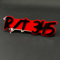 1PC R/T 345 3D Acrylic Badge - Car Truck Emblem Fender Tailgate Trunk Sticker