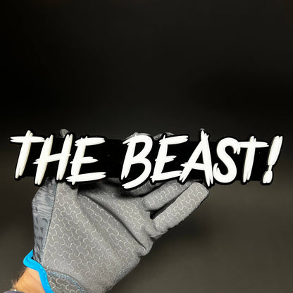 1PC THE BEAST! 3D Acrylic Badge - Car Truck Emblem Fender Tailgate Trunk Sticker