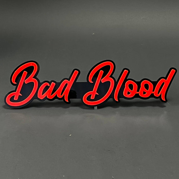 1PC Bad Blood 3D Acrylic Badge - Car Truck Emblem Fender Tailgate Trunk Sticker