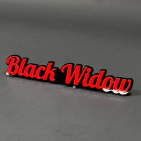 1PC Black Widow 3D Acrylic Badge - Car Truck Emblem Fender Sticker
