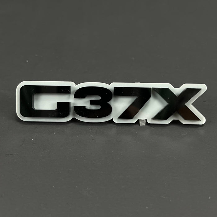 1PC G37X 3D Acrylic Badge - Car Truck Emblem Fender Tailgate Trunk Sticker