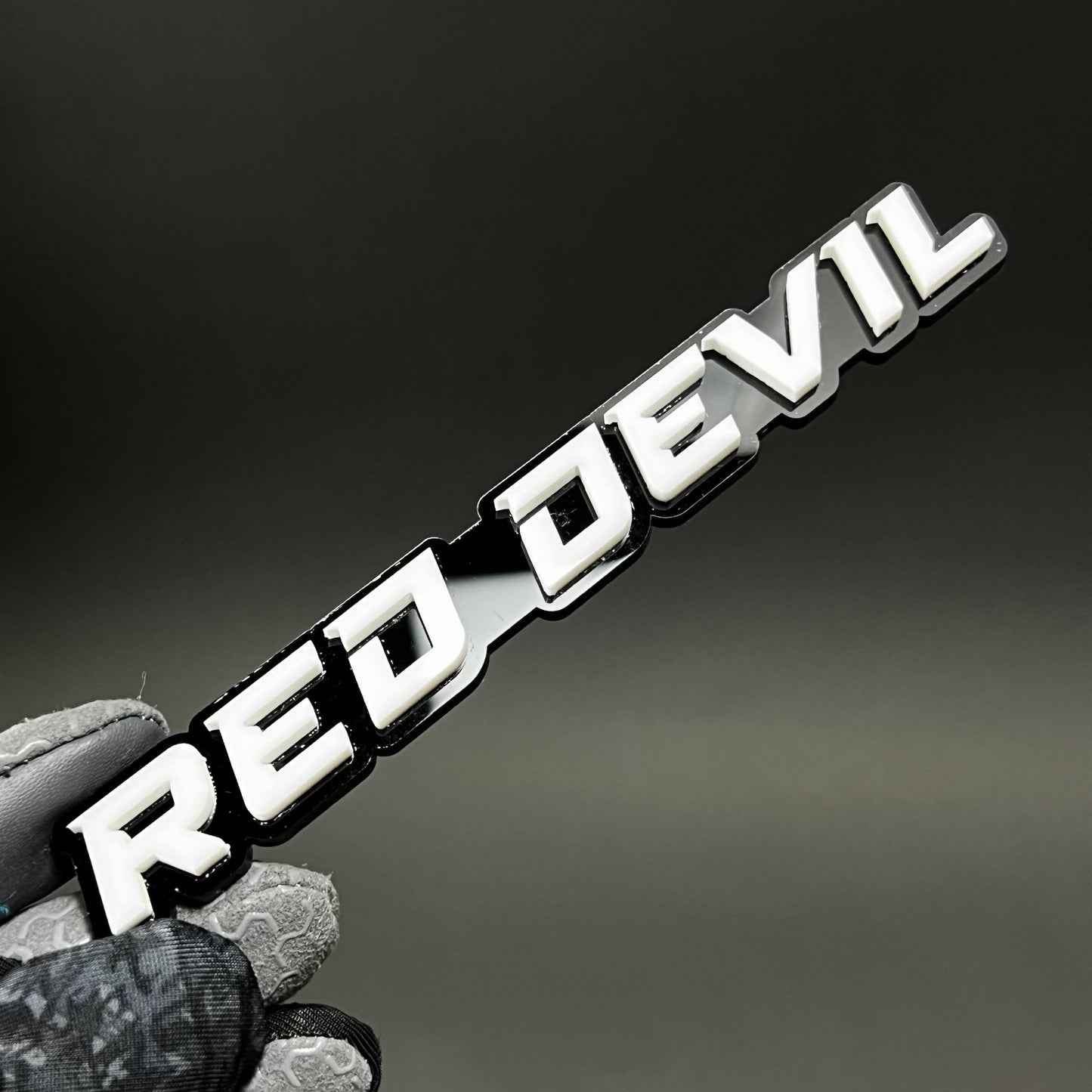 1PC RED DEVIL 3D Acrylic Badge - Car Truck Emblem Fender Tailgate Trunk Sticker