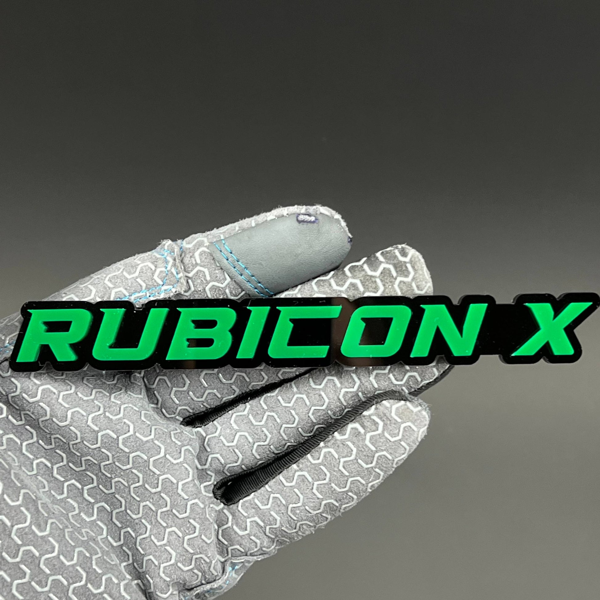 1PC RUBICON X 3D Acrylic Badge - Car Truck Emblem Fender Tailgate Trunk Sticker