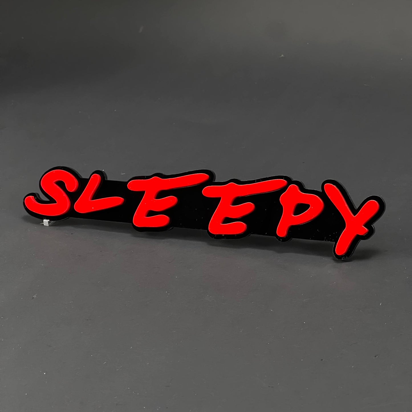 1PC SLEEPY 3D Acrylic Badge - Car Truck Emblem Fender Tailgate Trunk Sticker
