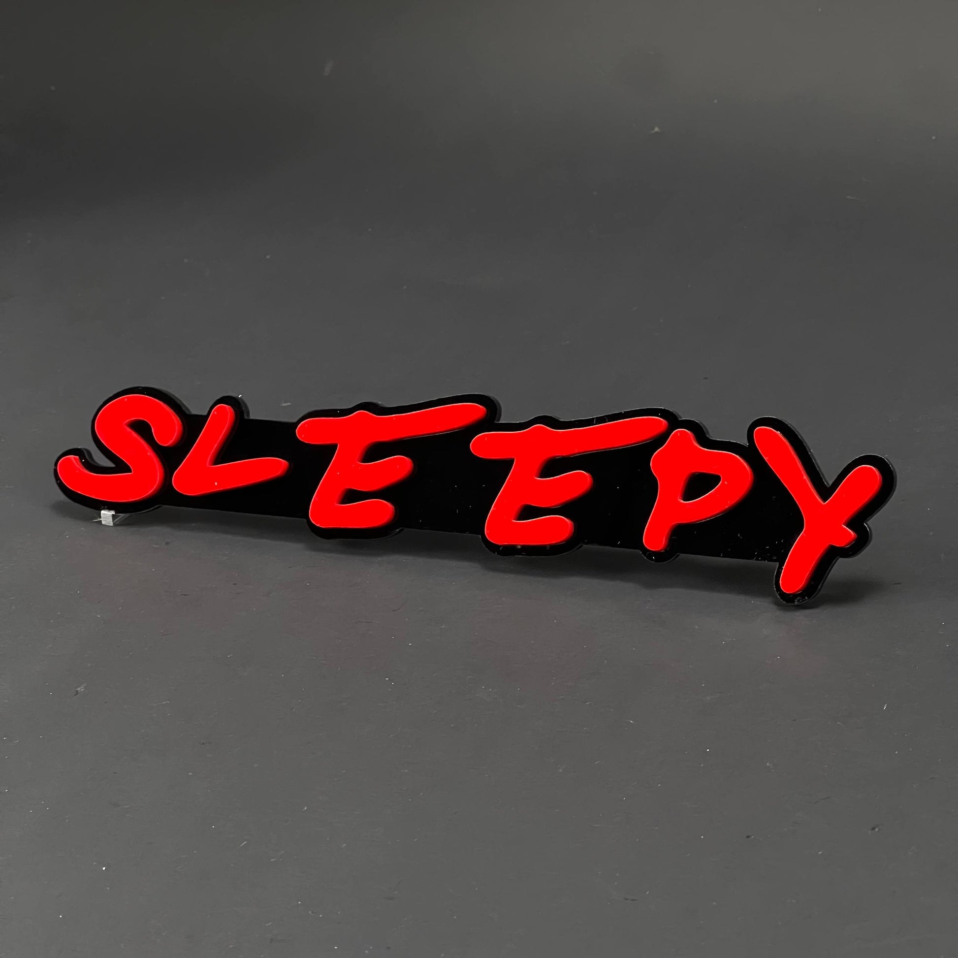 1PC SLEEPY 3D Acrylic Badge - Car Truck Emblem Fender Tailgate Trunk Sticker