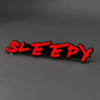 1PC SLEEPY 3D Acrylic Badge - Car Truck Emblem Fender Tailgate Trunk Sticker