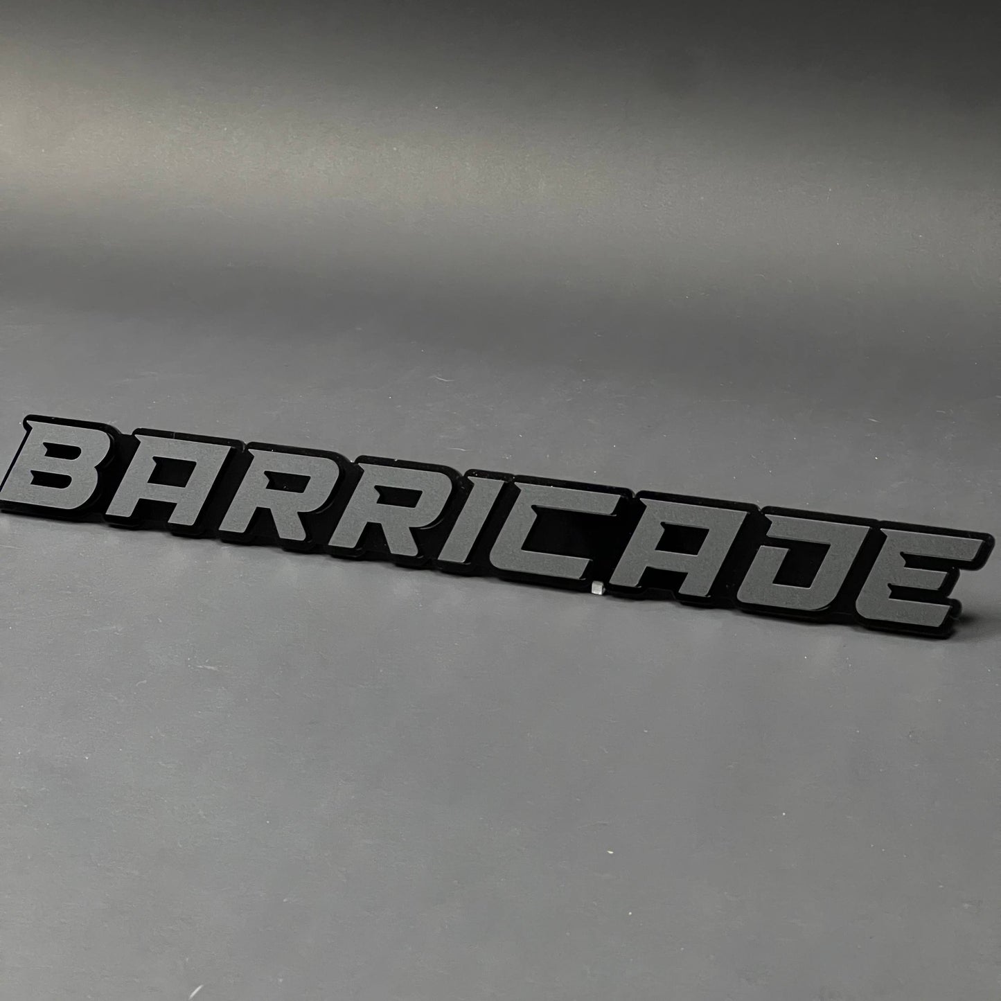 1PC BARRICADE 3D Acrylic Badge - Car Truck Emblem Fender Tailgate Trunk Sticker