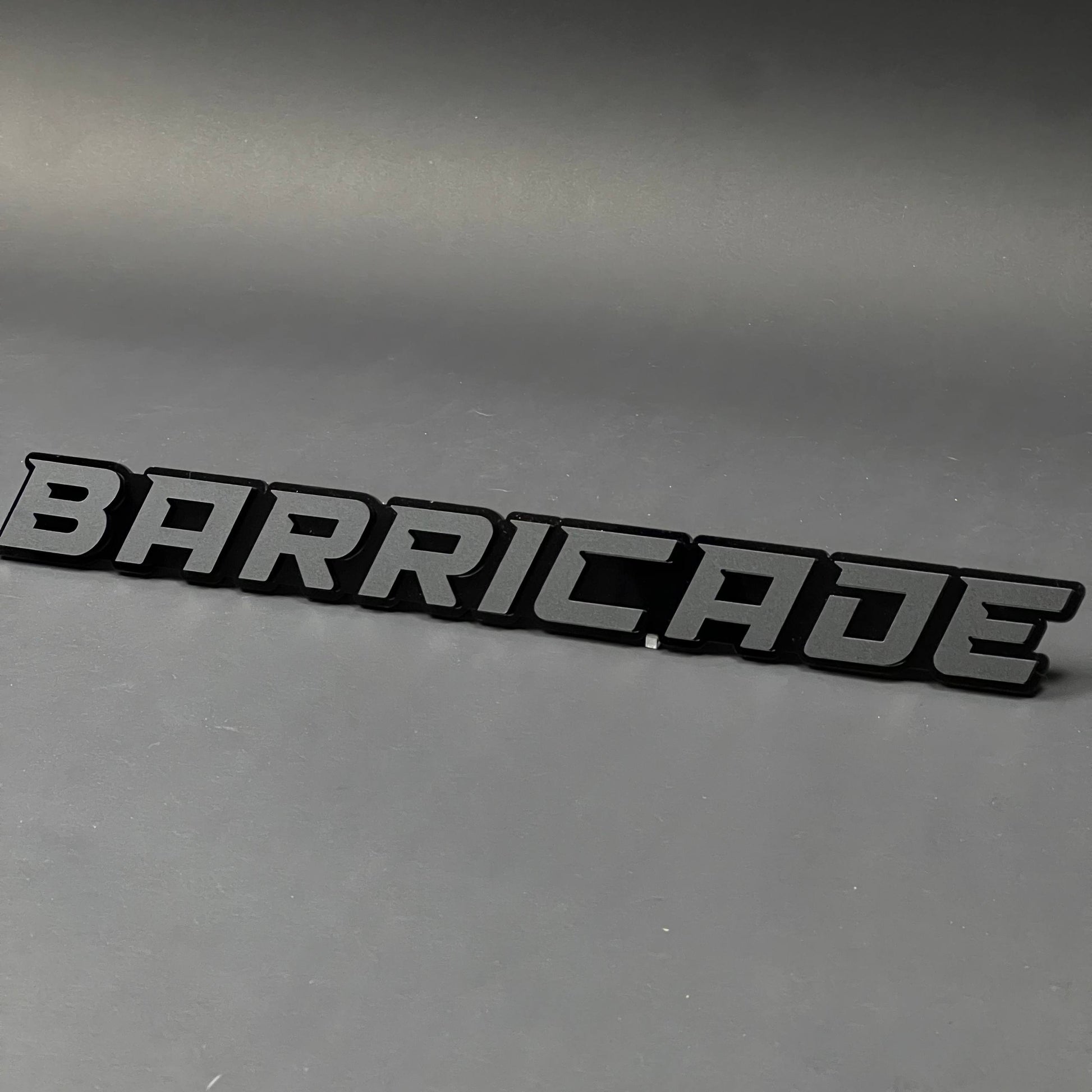 1PC BARRICADE 3D Acrylic Badge - Car Truck Emblem Fender Tailgate Trunk Sticker