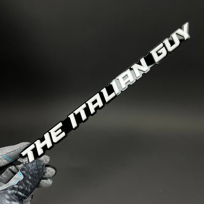 1PC THE ITALIAN GUY 3D Acrylic Badge - Car Truck Emblem Fender Sticker