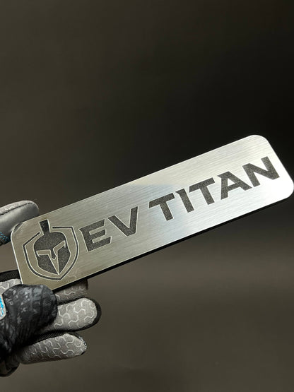 1PC EV TITAN 3D Acrylic Badge - Car Truck Emblem Fender Tailgate Trunk Sticker