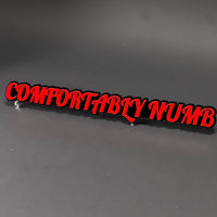 1PC COMFORTABLY NUMB 3D Acrylic Badge - Car Truck Emblem Fender Sticker