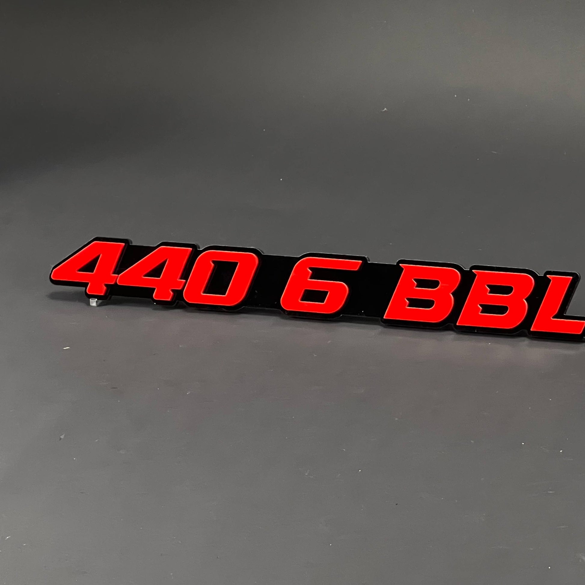 1PC 440 6 BBL 3D Acrylic Badge - Car Truck Emblem Fender Tailgate Trunk Sticker