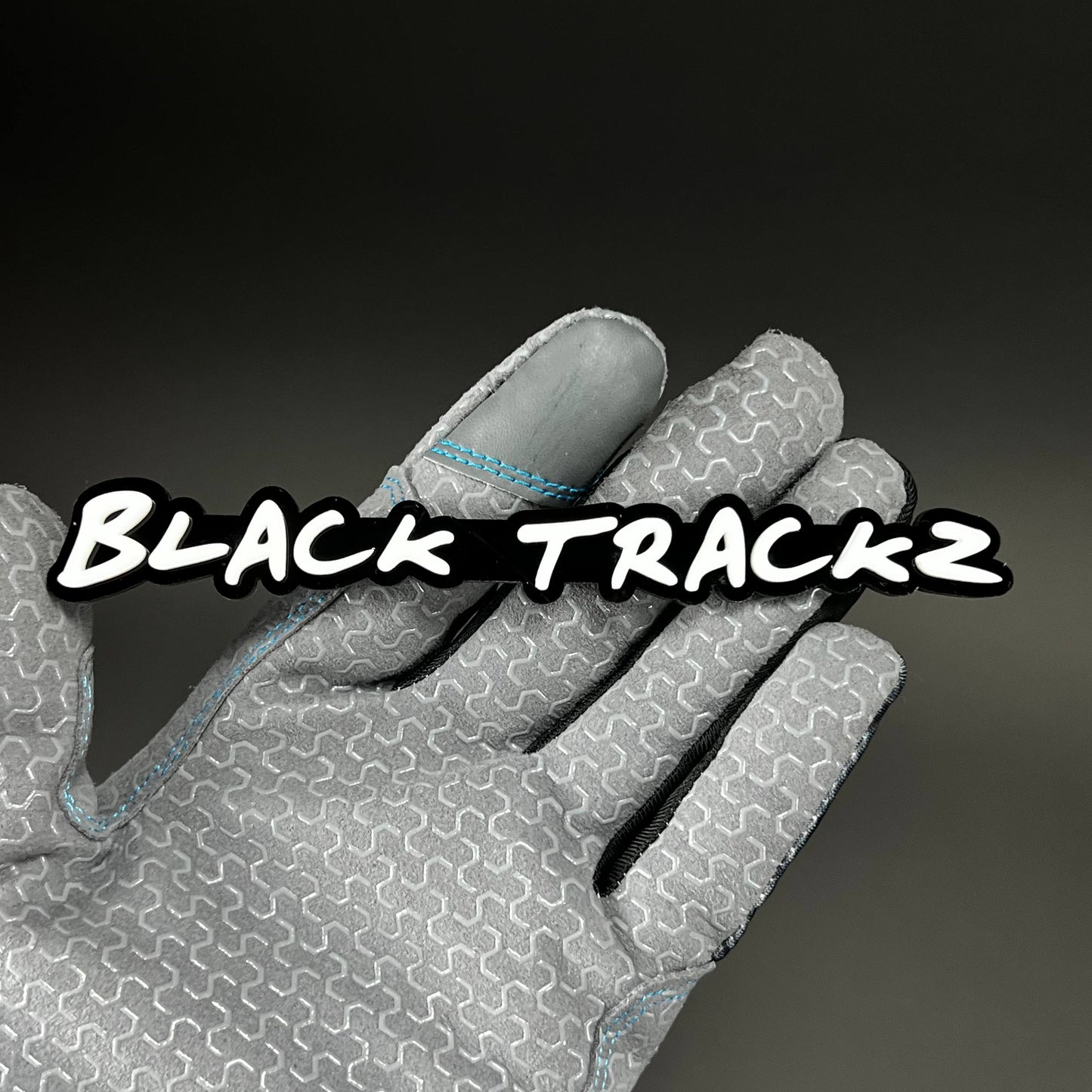 1PC BLACK TRACKZ 3D Acrylic Badge - Car Truck Emblem Fender Sticker