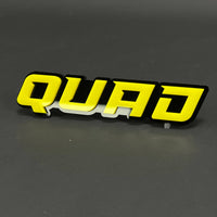 1PC QUAD 3D Acrylic Badge - Car Truck Emblem Fender Tailgate Trunk Sticker