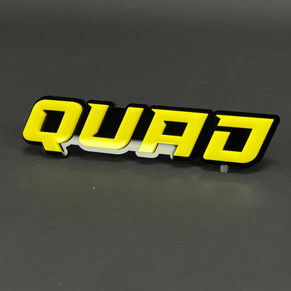 1PC QUAD 3D Acrylic Badge - Car Truck Emblem Fender Tailgate Trunk Sticker