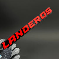 1PC LANDEROS 3D Acrylic Badge - Car Truck Emblem Fender Tailgate Trunk Sticker