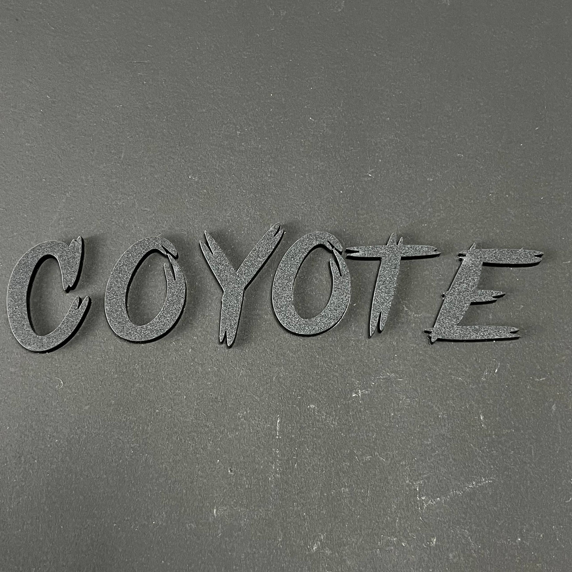 1PC COYOTE 3D Acrylic Badge - Car Truck Emblem Fender Tailgate Trunk Sticker